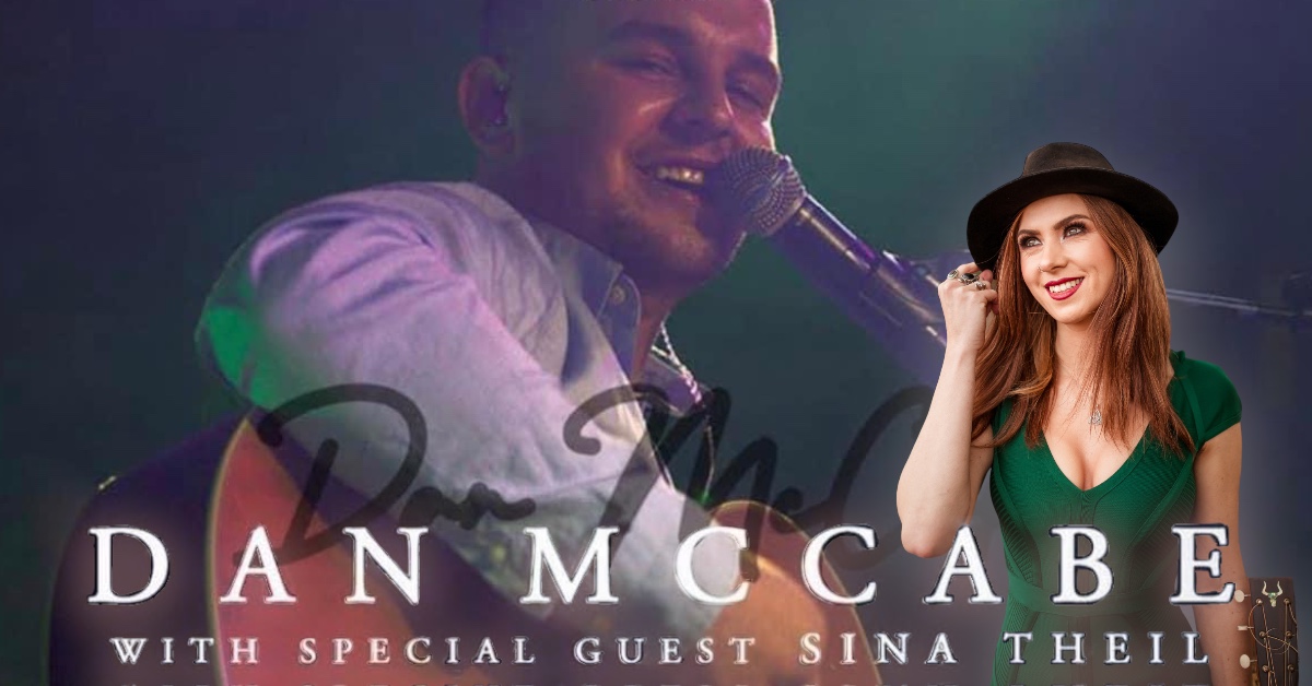 Dan McCabe with special guest Sina Theil tour banner